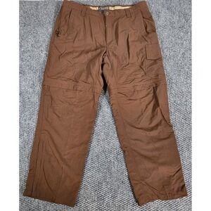 Mountain Khakis Mens 38x30‎ Pants Convertible Zip Off Hiking Brown Athletic